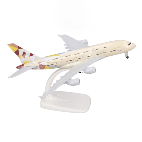Simuleret legerings passagererfly model legetøj model Diecast fly model dekoration til børn voksne 7,9 tommer