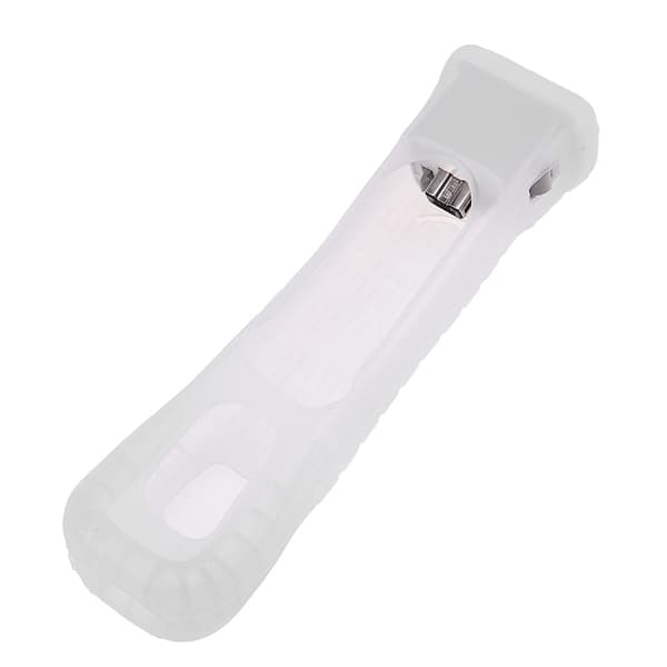 MotionPlus-sensoradapter för Nintendo Wii-fjärrkontroll - vitt silikonfodral