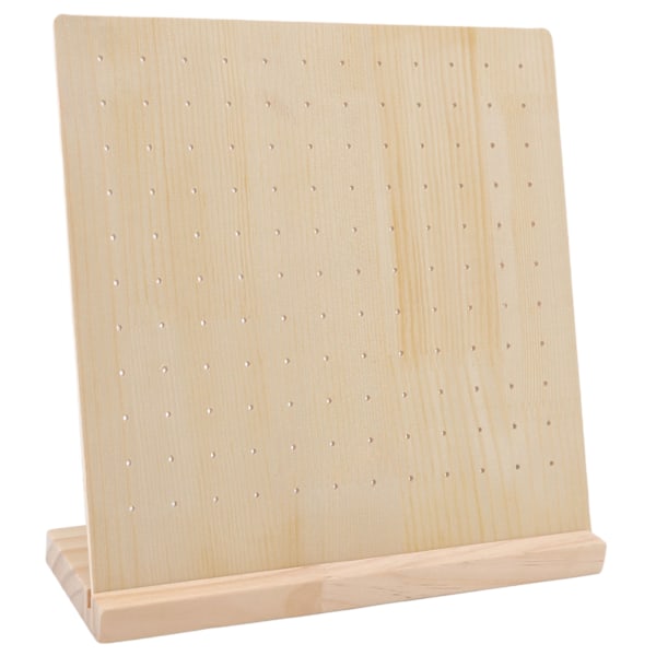 Ørestik Display Pegboard Stor Kapacitet Holdbar Træ Smykke Display Ørestik Display Board til Ørestik Smykker 66 Par