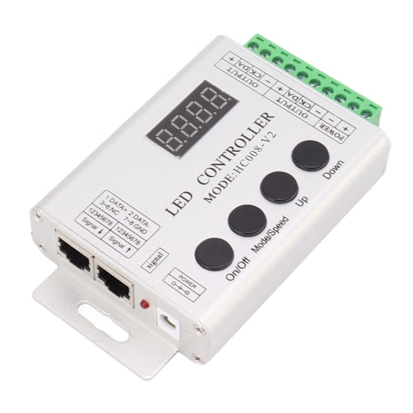 LED RGB Controller SPI Signal Light Strip Controller för 6803 1903 WS2811 WS2812B 5V till 24V