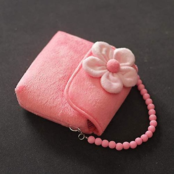 Søde piger Moderigtigt skuldertaske Princess Håndtasker Kawaii Floral Møntpung til små piger Småbørn og førskolebørn Pink