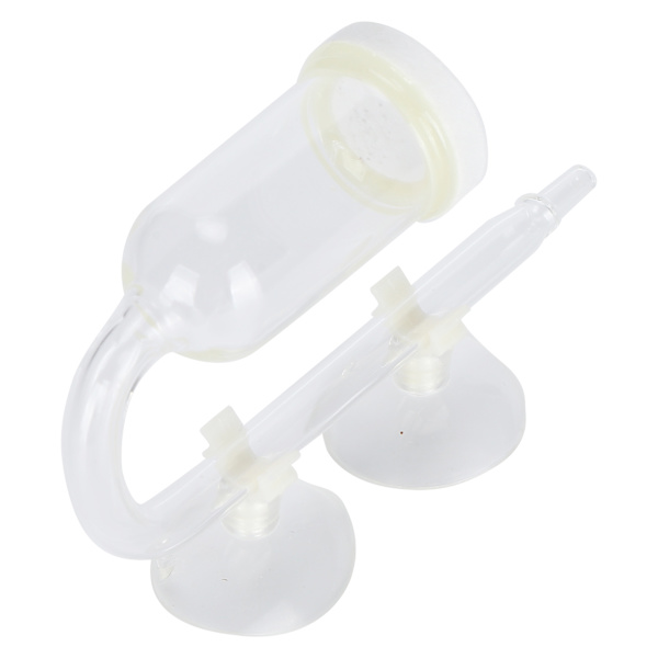 Akvarium Koldioxid Transparent Bubble Counter Raffinator CO2 Fish Tank Diffuser Liten