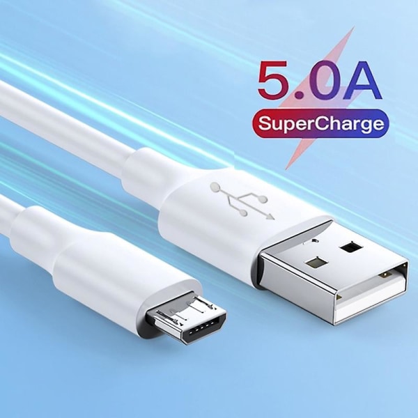 Kabel Micro USB 5a laddar snabb telefon bärbar kabel Micro USB för Xiaomi Redmi Samsung android kabel påsatt Micro USB Cordon 0.3m 0.3m