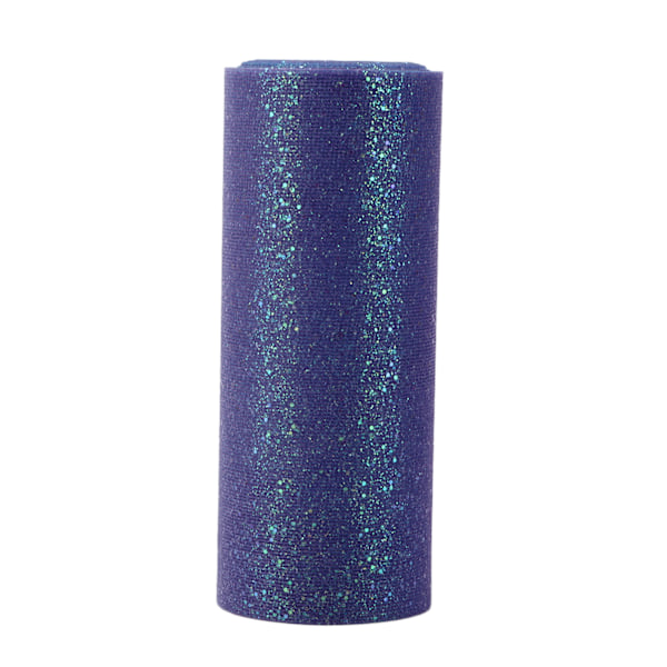 Regnbågsglittertyll Lång Flexibel Utsökt Bekväm Praktisk Bred Användning Glittrande Tyll för Bröllopsfest Gradient Blå