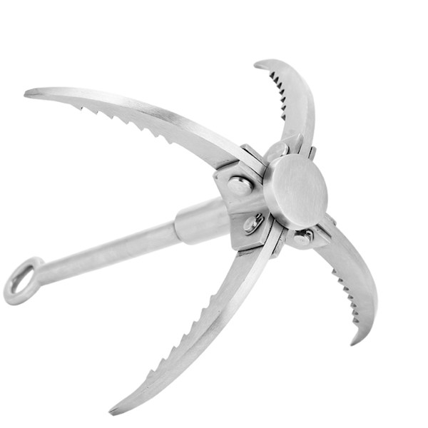 Rostfritt stål hopfällbar gripkrok Rock Climbing Claw Survival Tool Utrustning