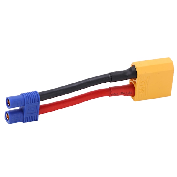 XT90 hona till EC3 hane kabel återanvändbara kontaktdon Säkra skal 12AWG 94mm/3.7in längd XT90 hane kontakt för RC bilmodell