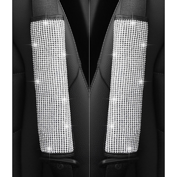 1 st Universal Bling Crystal Säkerhetsbältesöverdrag Axeldyna