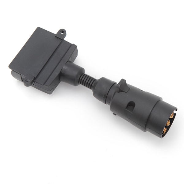 Trailer Adapter 7-polet Rund Han-stik til 7-polet Flad Hun-stik til Campingvogn Båd