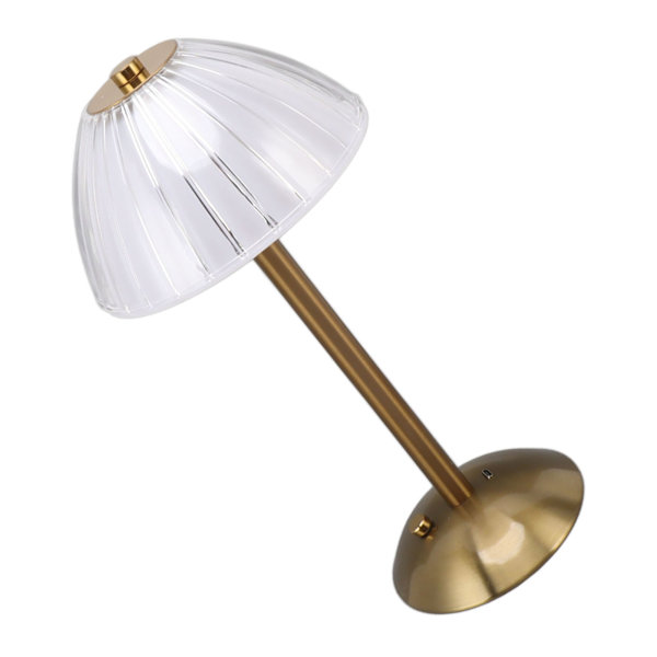 Industriell LED-bordlampe USB-ladbare rustik skrivebordslampe Trinnløs dimbar nattlampe ved sengen for restaurantbar kafé
