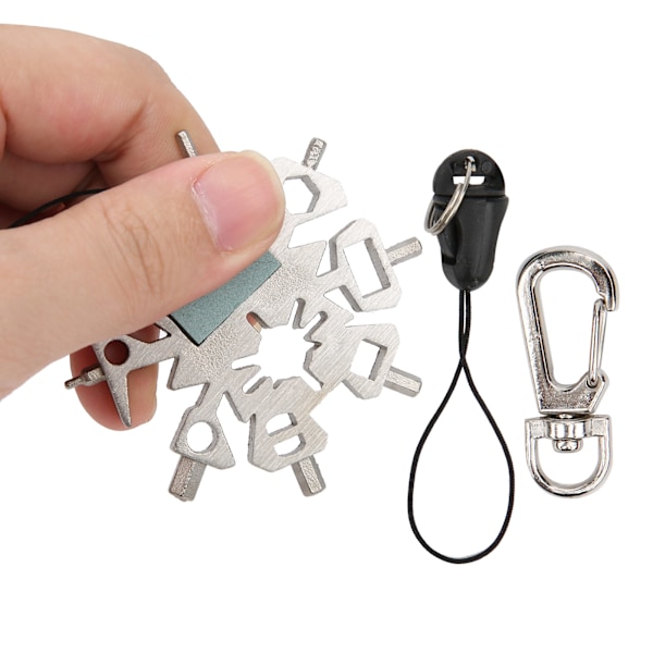 21-i-1 Snowflake Wrench Spanner Multifunksjonsverktøy for piler