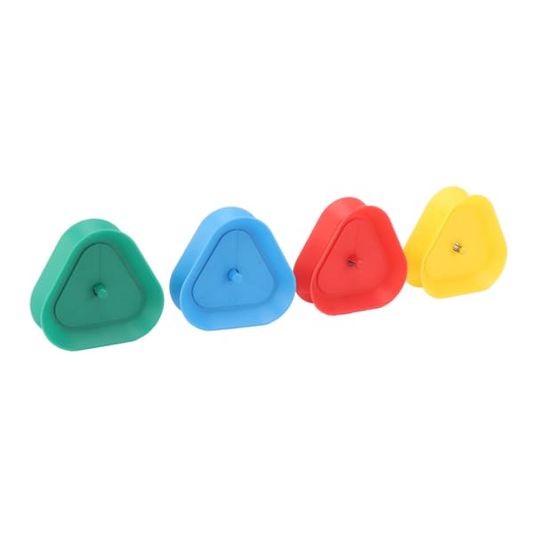 4pcs Playing Card Holder Plastic Triangle Shaped Spring Design Hands-Free Poker Card Holder