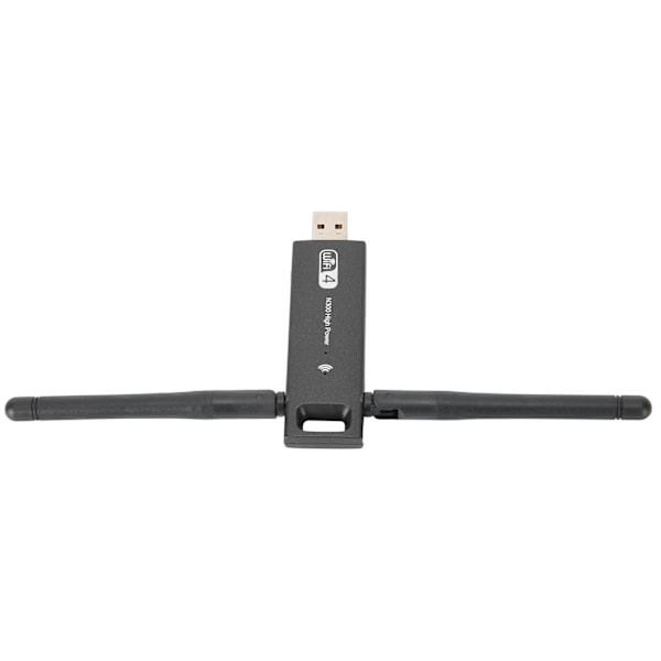WIFI4 USB-sovitin 300mbps Tehokas Antenni Langaton WiFi Verkkokortti Tietokoneen Tarvikkeet