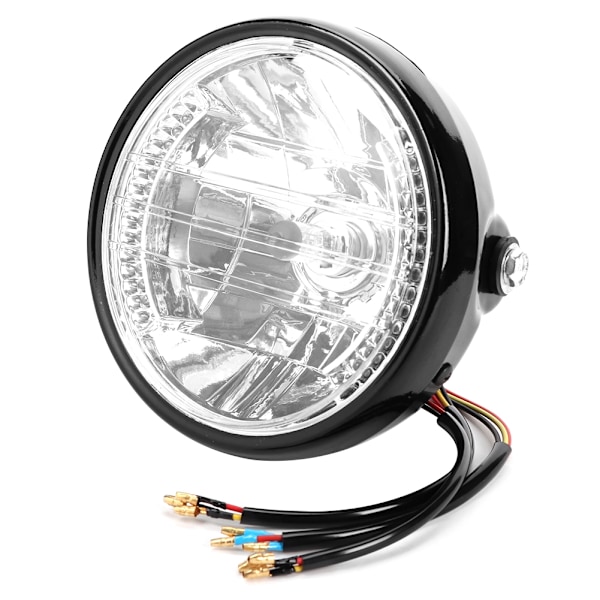 7' H4 Motorsykkel Frontlykt Blinklys LED Front Blinklys Lampe