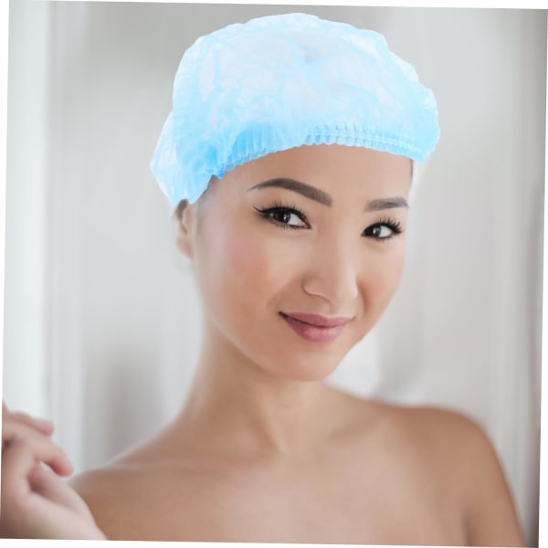 100 kpl Comfort Hat Naisten kertakäyttöinen hiusverkko kokin hattu