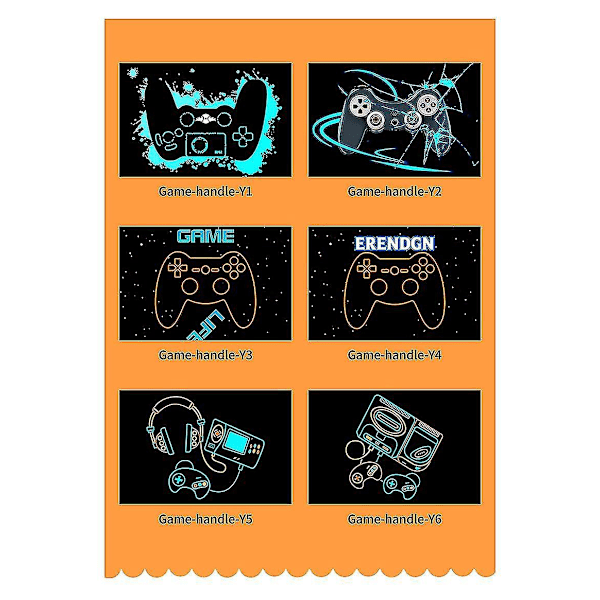 Gamer Controller Area Rug - halkfri golvmatta - inomhus utomhus hemlöpare matta för sovrum, barns lekrum - 60x90cm