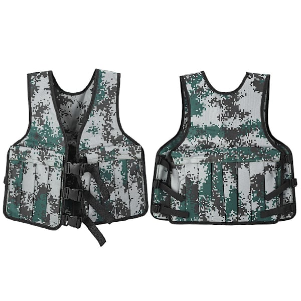 20KG / 44LBS säädettävä camouflage-liivi Harjoittelu Fitness Kuntoilutakki