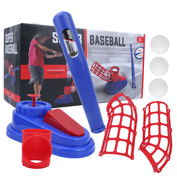 Baseball Pitching Toy Baseball Launcher Training Baseball Bat Leksak för barn, barn (777-609)