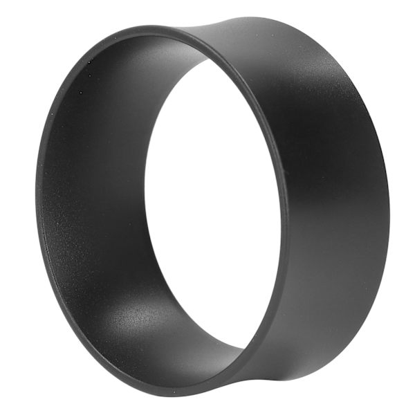 58 mm kaffedoseringsringar förhindrar flygande kaffepulverringar i aluminiumlegering för kaffemaskin Svart