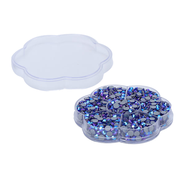 Strass Stenar Ren Klar Dekorativt Glas Nagelstenar för DIY Hantverk Kläder Väska JM201 Blå AB