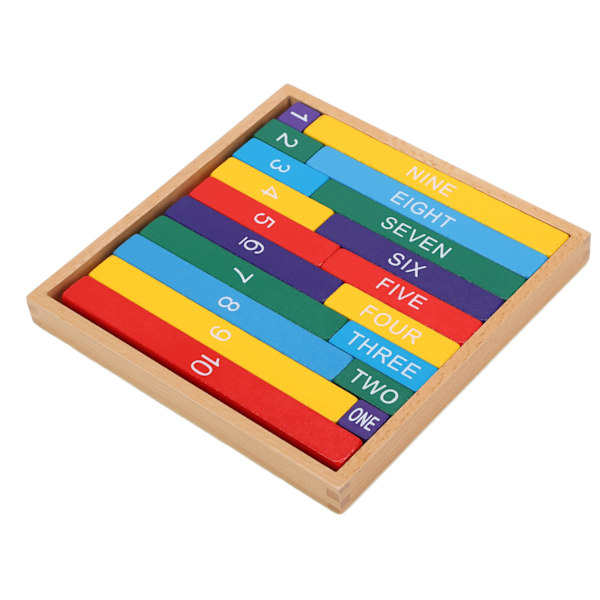 Montessori-fargede desimalstenger Utdanning Tre Læringshjelpemiddel for matematikklæring Profesjonell farge desimalstav