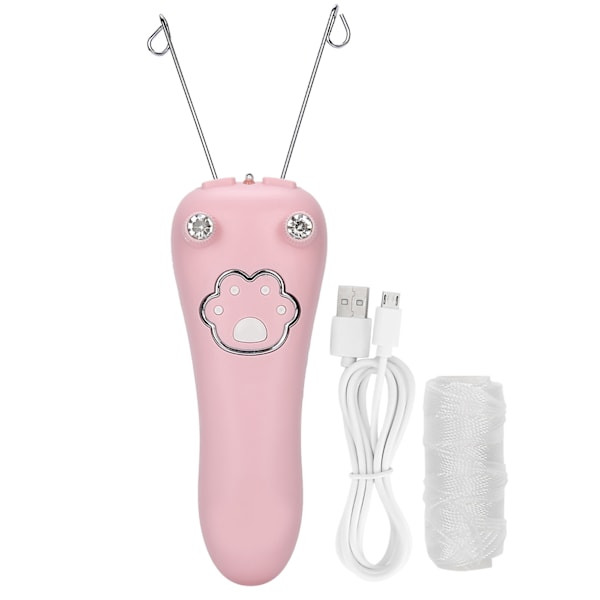 Elektrisk Bomulds Tråd Epilator Kropshårfjerner Tråd Enhed Fysisk Fjernelsesværktøj Rosa