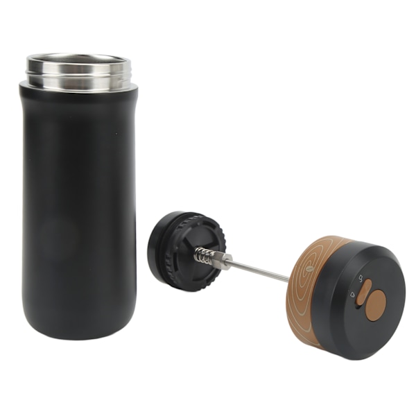 Bärbar utomhuskaffekanna fransk press kaffebryggare, isolerad resemugg i rostfritt stål med kaffesumpfilter