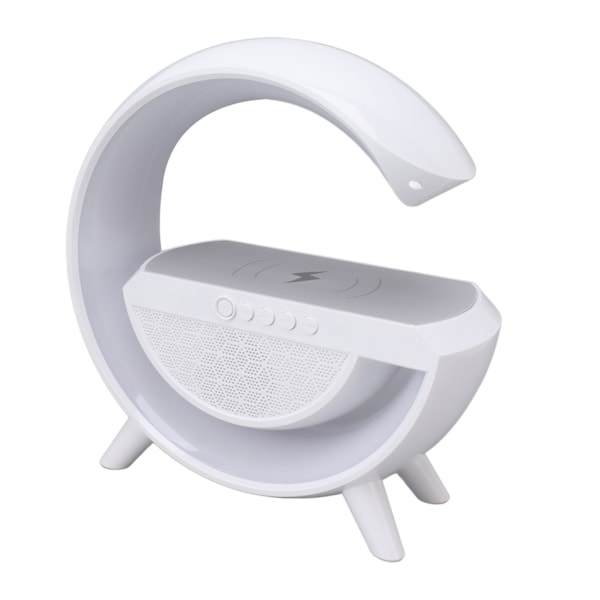 Trådløs Oplader Bluetooth Højttalerlampe 1200mAh RGB USB Opladning Trådløs Oplader Lampe til Hjemmekontorer