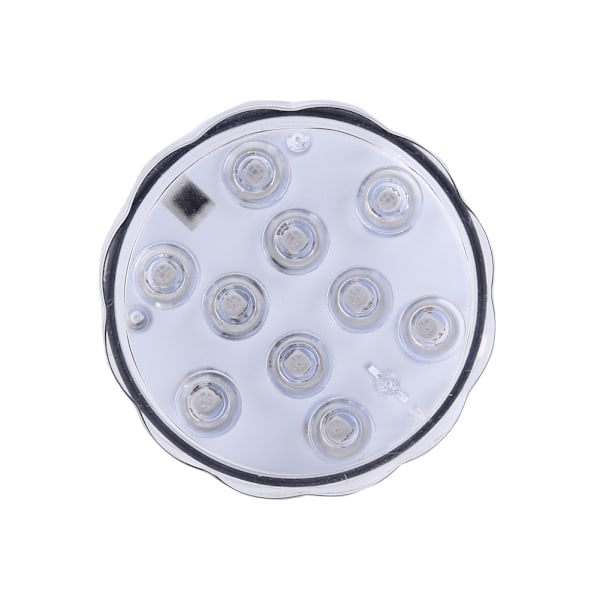 10 LED fargerike RGB-fjernkontroll Vanntett Akvariumlys Dekorlampe