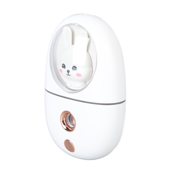 Cute Animal Facial Mist Sprayer USB Uppladdningsbar Mini Eye Face Fuktare för resor 35ml 500mah Vit