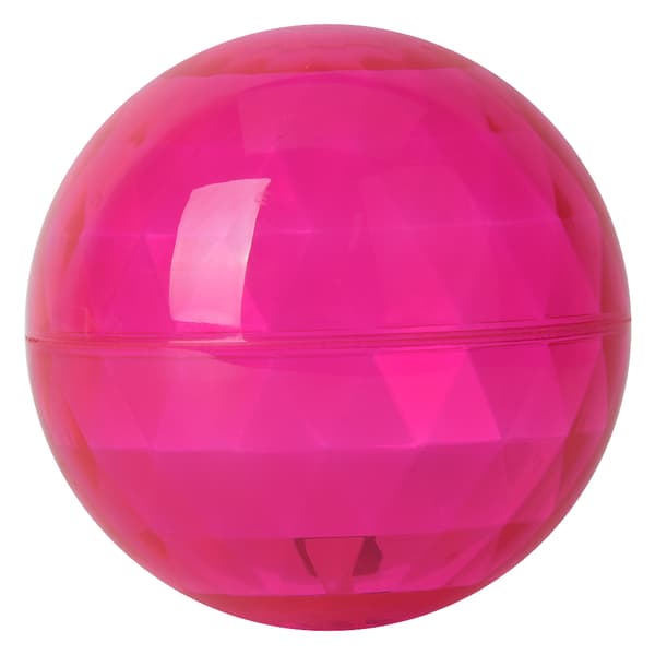 Barn Transparent Elastisk Ball Plast Lys Effekt Barn Utendørs Trening Interaktivt Leke Pink
