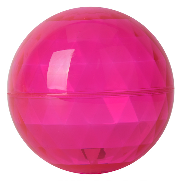 Kid Transparent Elastic Ball Plast Ljuseffekt Barn Utomhusträning Interactive ToyPink