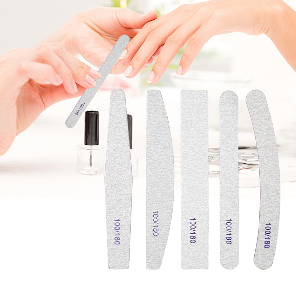 5 Pieces Double-Sided Sanding Buffering Nail Art Buffer Files Professional Manicure Tip Tool