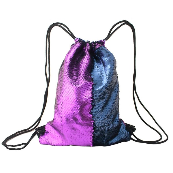 Gym dragsko för barn sjöjungfru paljettdesign Purple