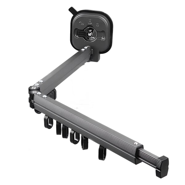 Retractable Clothes Drying Rack Wall Mounted Drill Free Bifold Windproof Space Saver Suction Cup Clothes Hanger for Laundry