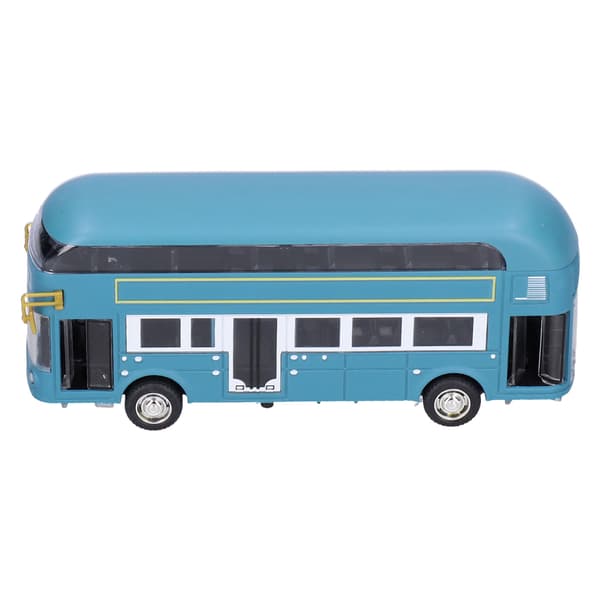 Bordsdekoration Bussmodell Pull-Back Fordonsleksak Barn Bilkollektion Leksak Blå