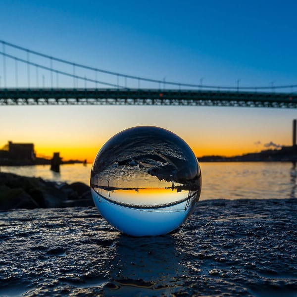 Fotografi Krystallkule Klar Lens Ball Glass Kule Meditasjonsball For fotografering, spådom, kunstdekorasjon 60MM