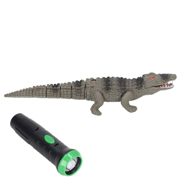 RC Crocodilian Toys Innovativ infraröd ljussensor Ljudeffekter Fjärrkontroll Simulering Crocodilian Model för vuxna