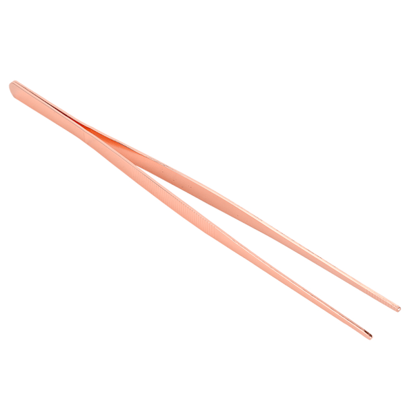 Kjøkkenpinsett i rustfritt stål med matlagingsverktøy med tannet spiss for hjemmebruk Rose Gold