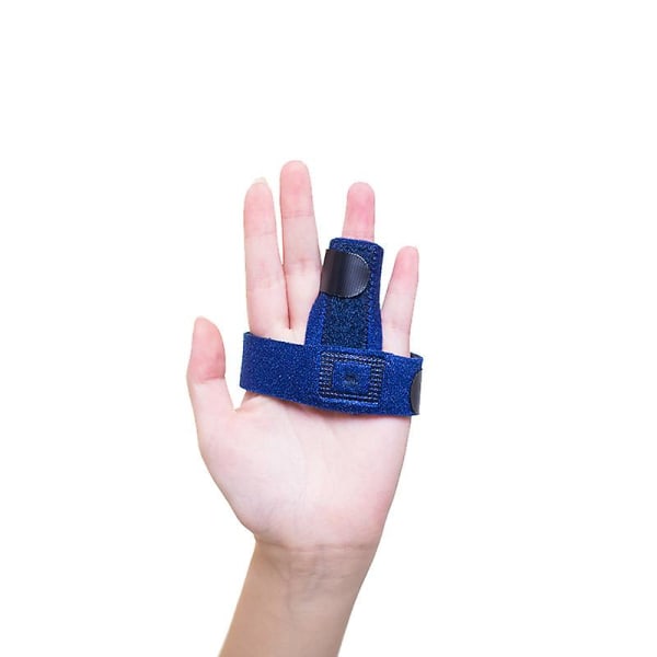 Trigger Finger Splint For Index Mellomring Finger-sene Release Smertelindring Broken Finger Blue