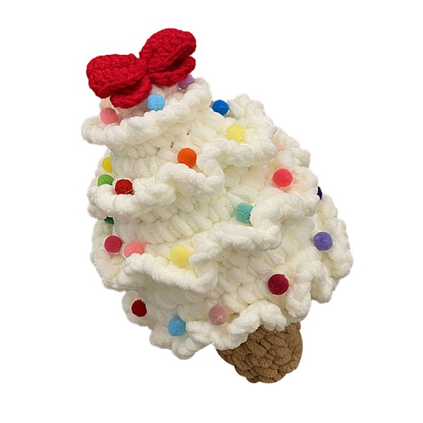 Christmas Tree Crochet Kit för nybörjare Allt i ett Söt julgranstickat gör-det-själv-kit typ 2