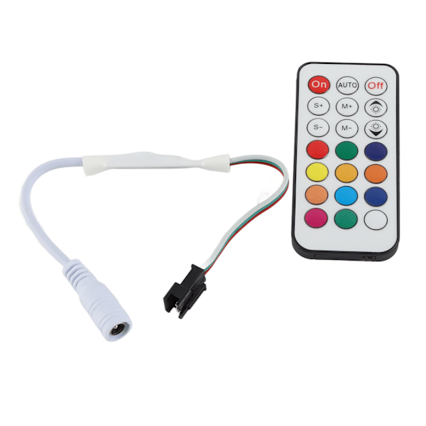 21 Keys RF Mini Wireless Remote Dimmer Controller WC2811 2812B Full Color Adjustable Brightness Power RF LED Dimmer