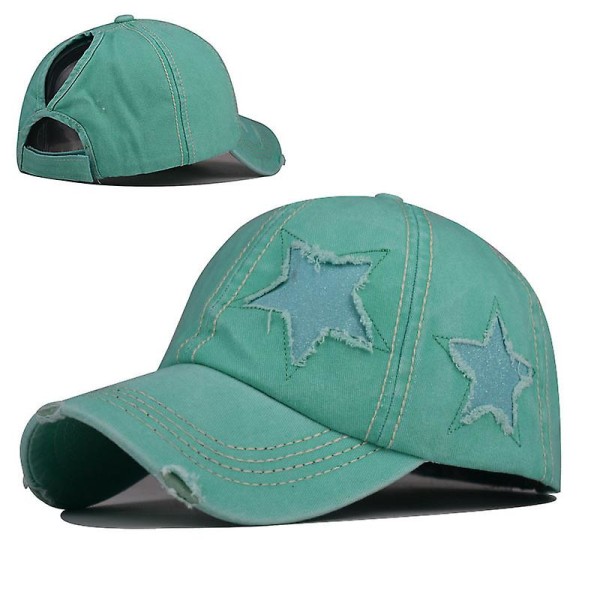 Distressed Pentagram cap grön
