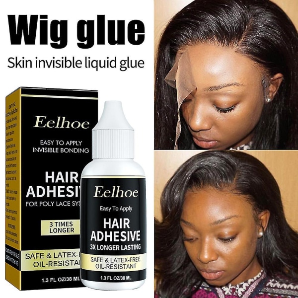 1/2 kpl Peruukkiliima Invisible Waterproof Glue Weave Hair Filler Liima Pitsille Toupee Gel 38ml 1pcs