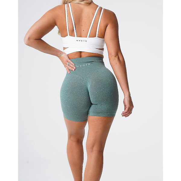 Seamless Pro Dam Fitness Shorts XS Forest Green