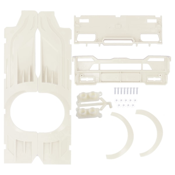 RC Wide Body Stort omgivande skydd Plastmodifieringssatser Passar för WPL D12 RC TruckWhite