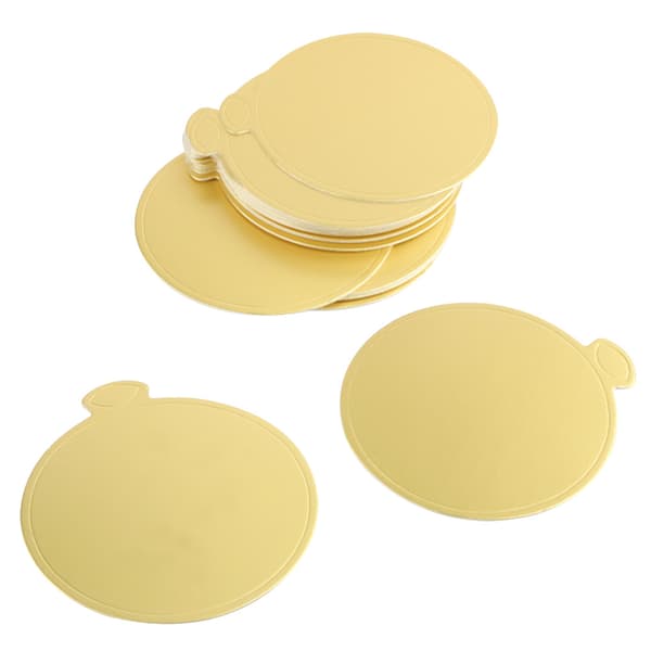 100 ST Mousse Kakebrett Gullpapir Cupcake Dessertdisplayer Plate Bryllupskake