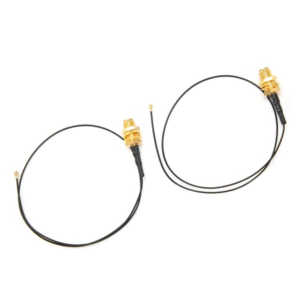 2st M.2 WiFi Bluetooth extern antennkabel IPEX 4 till RPSMA hona