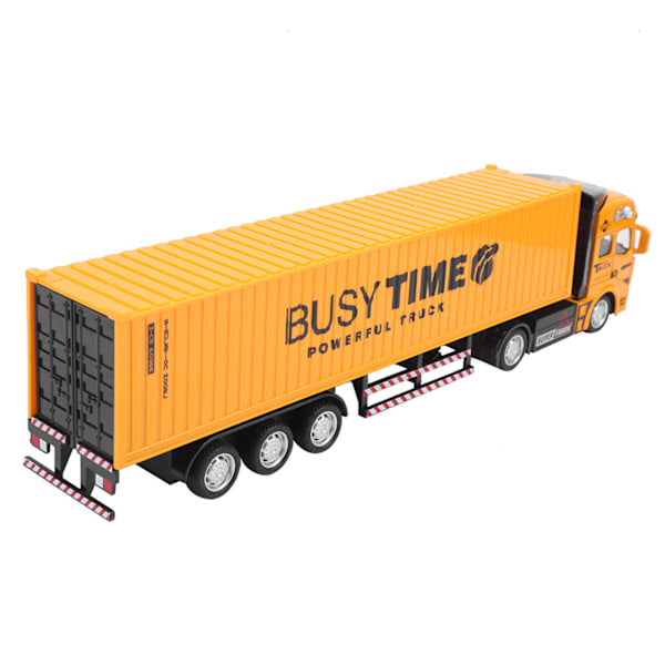 1: 48 Legering Containerbil Modell Lekebil Høy Simulering Barn Bil Lekebiler Kjøretøy Gul Containerbil Modell