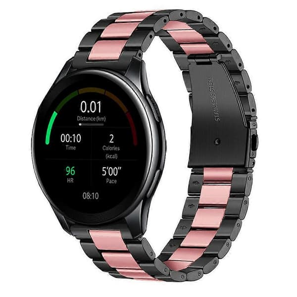 Armbånd i rustfritt stål til OnePlus klokkearmbånd Musta