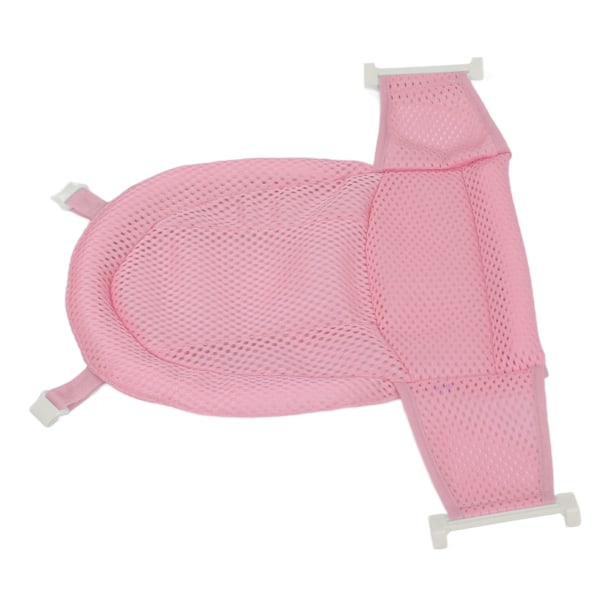Babybadnät Andas Justerbar Förhindra glidning Spädbarnsbadkar Meshmatta för nyfödd dusch Rosa